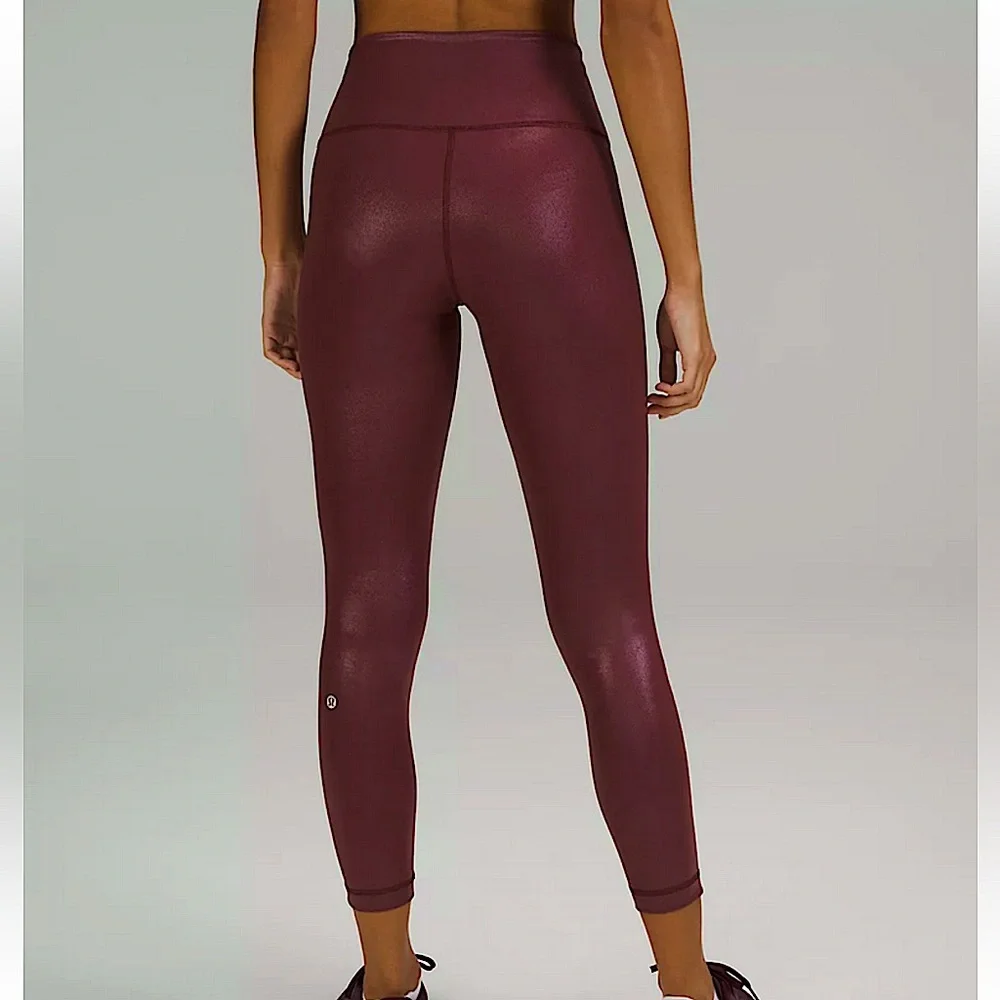 Lululemon special edition wunder train HR tight *foil